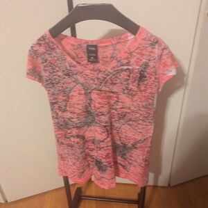 Pink and Black Graphic T-Shirt